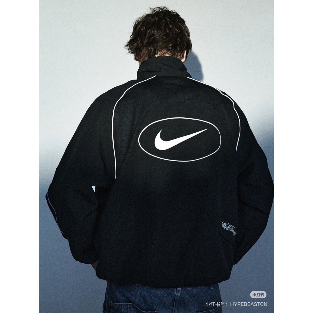 Supreme x Nike 聯名款 SS25 WEEK4 Track Jacket 袖口刺繡logo拉鍊開合夾克外套-細節圖8