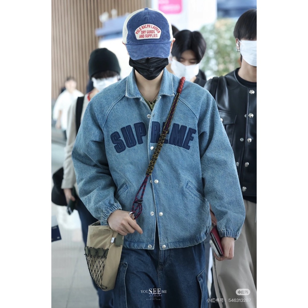 Supreme SS25 WEEK17 Arc Denim Coaches Jacket 徽標美式水洗教練夾克外套 男女-細節圖2