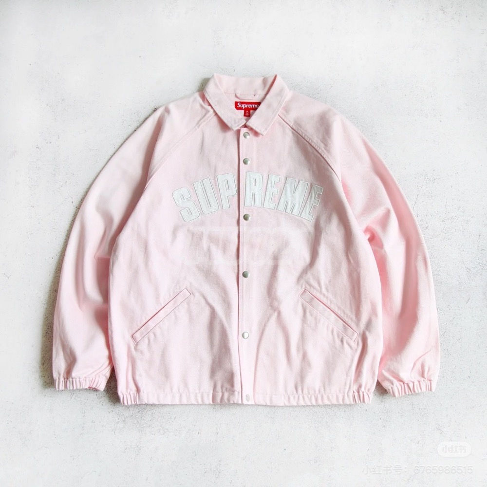 Supreme SS25 WEEK17 Arc Denim Coaches Jacket 徽標美式水洗教練夾克外套 男女-細節圖4
