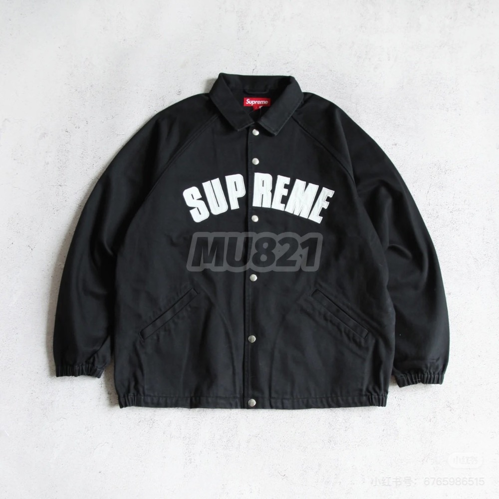 Supreme SS25 WEEK17 Arc Denim Coaches Jacket 徽標美式水洗教練夾克外套 男女-細節圖6