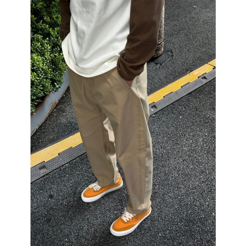 【信我 買它】特價處理＃高品質 戶外通勤 防撕裂格子布 直筒 微錐 休閒褲 機能衝鋒褲 男女同款-細節圖4