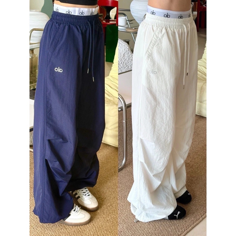 ALO運動速乾神褲瑜伽長褲休閒防曬闊腿褲-細節圖2