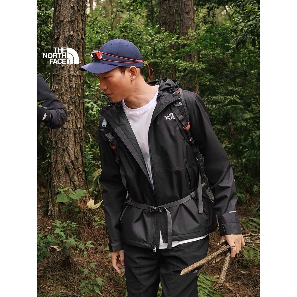 THE NORTH FACE秋季料防風防雨衝鋒衣男女戶外風衣外套-細節圖3
