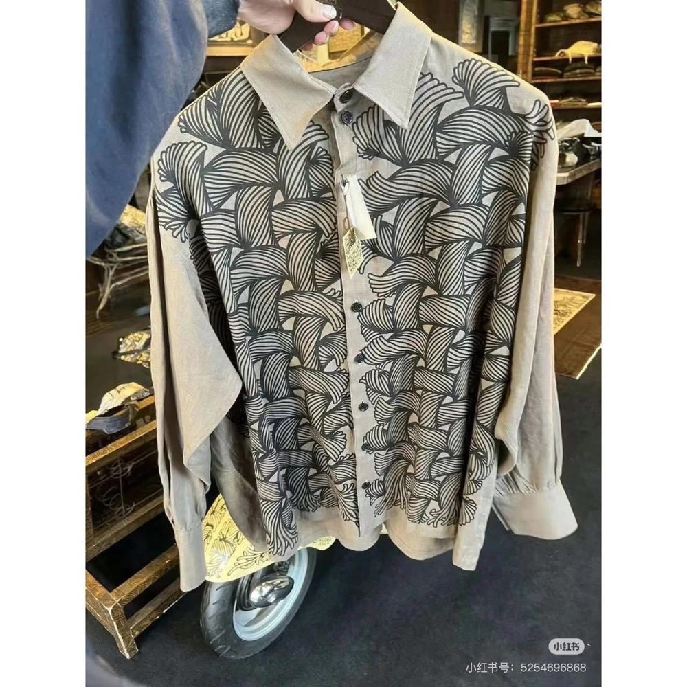 折扣最低給各位 人生必入襯衫+1x3#【東京購物必入 No.1】 Christopher Nemeth 繩結滿印圖案 高-細節圖2