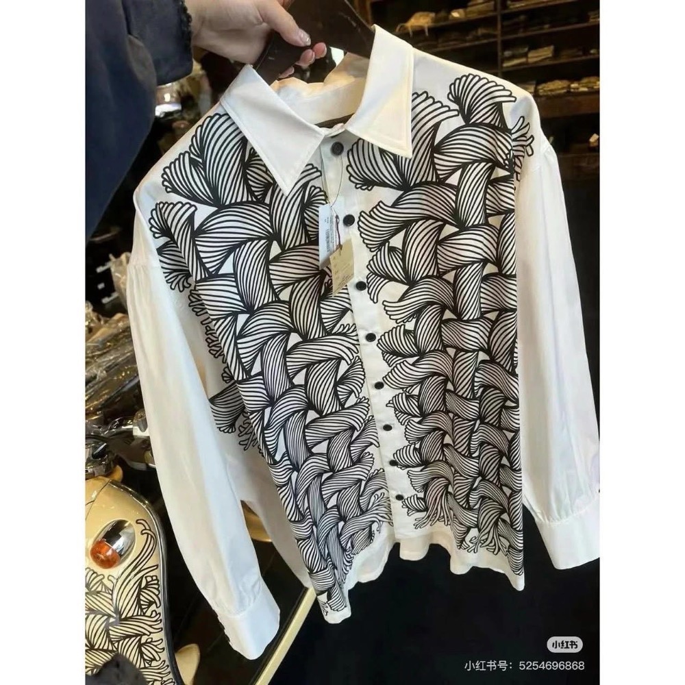 折扣最低給各位 人生必入襯衫+1x3#【東京購物必入 No.1】 Christopher Nemeth 繩結滿印圖案 高-細節圖3