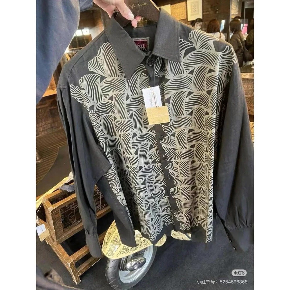 折扣最低給各位 人生必入襯衫+1x3#【東京購物必入 No.1】 Christopher Nemeth 繩結滿印圖案 高-細節圖4