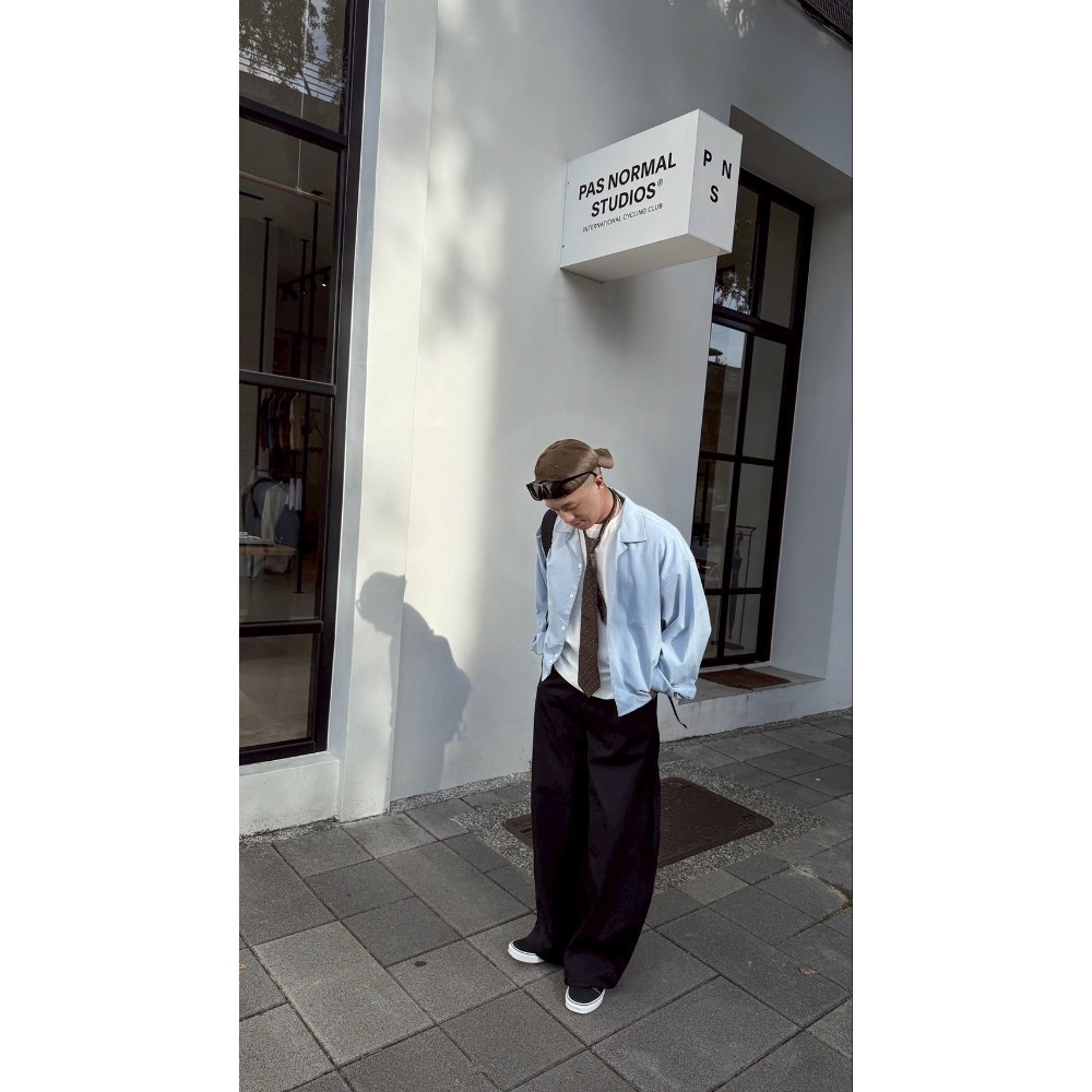 特殊剪裁彎刀西裝褲-細節圖5