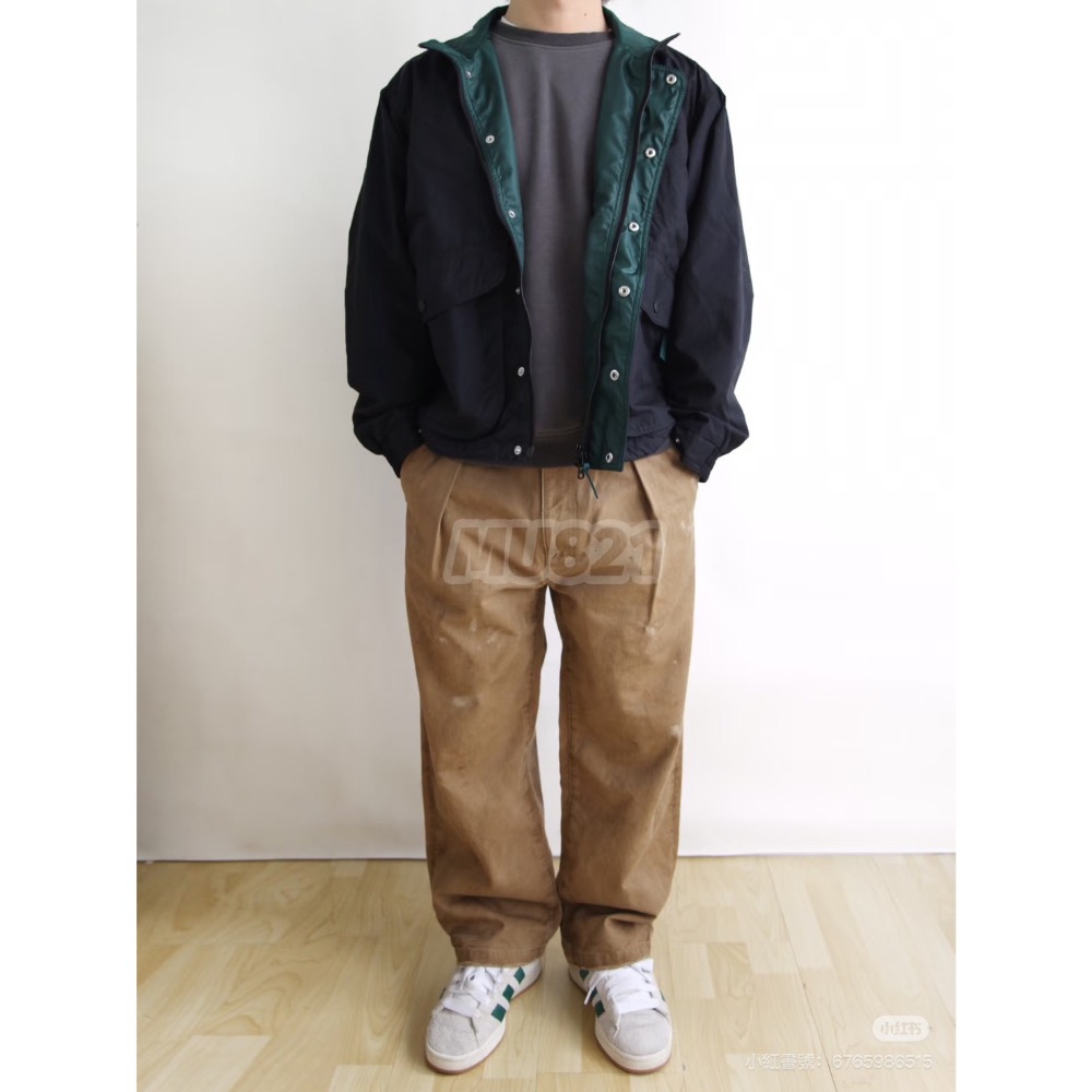 防水防油防污 日系L.L.bean 潮牌工裝獵裝夾克防風立領外套男女-細節圖3