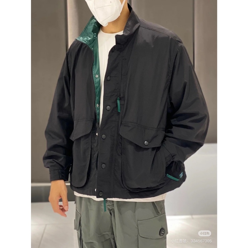 防水防油防污 日系L.L.bean 潮牌工裝獵裝夾克防風立領外套男女-細節圖4