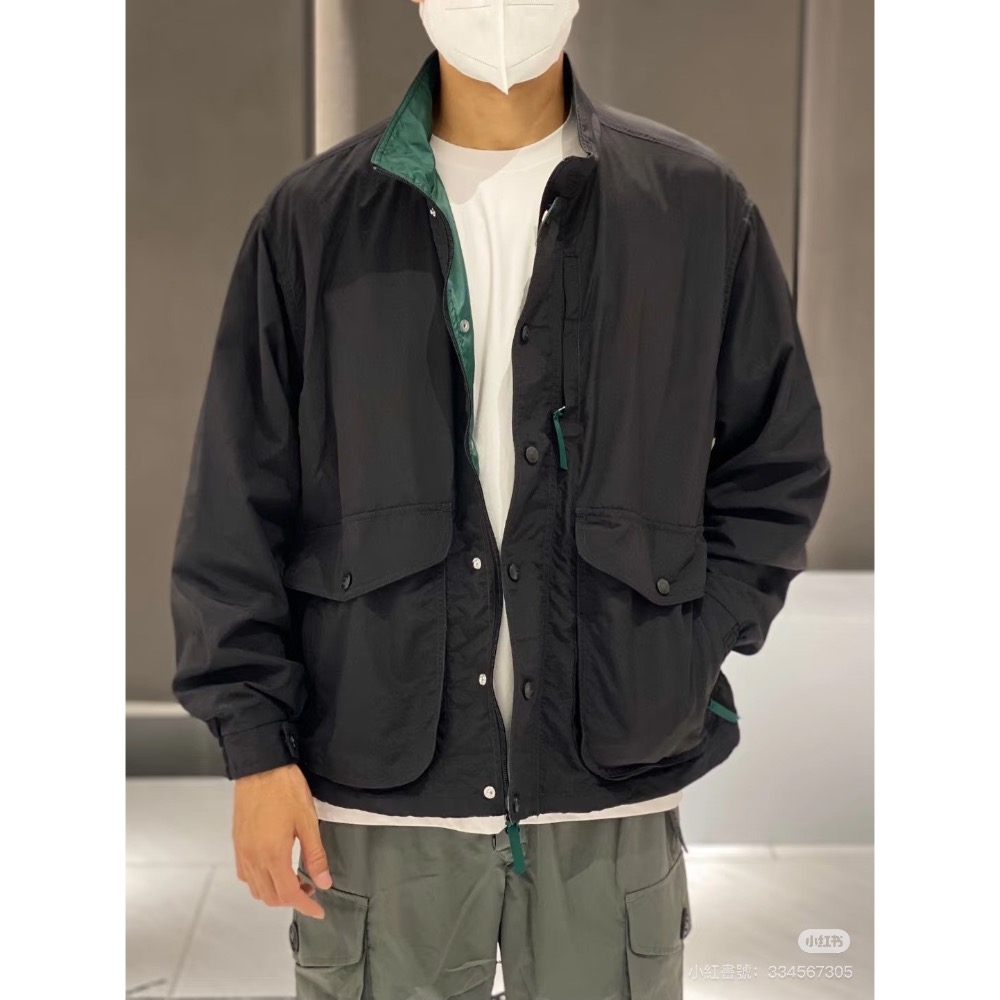 防水防油防污 日系L.L.bean 潮牌工裝獵裝夾克防風立領外套男女-細節圖5