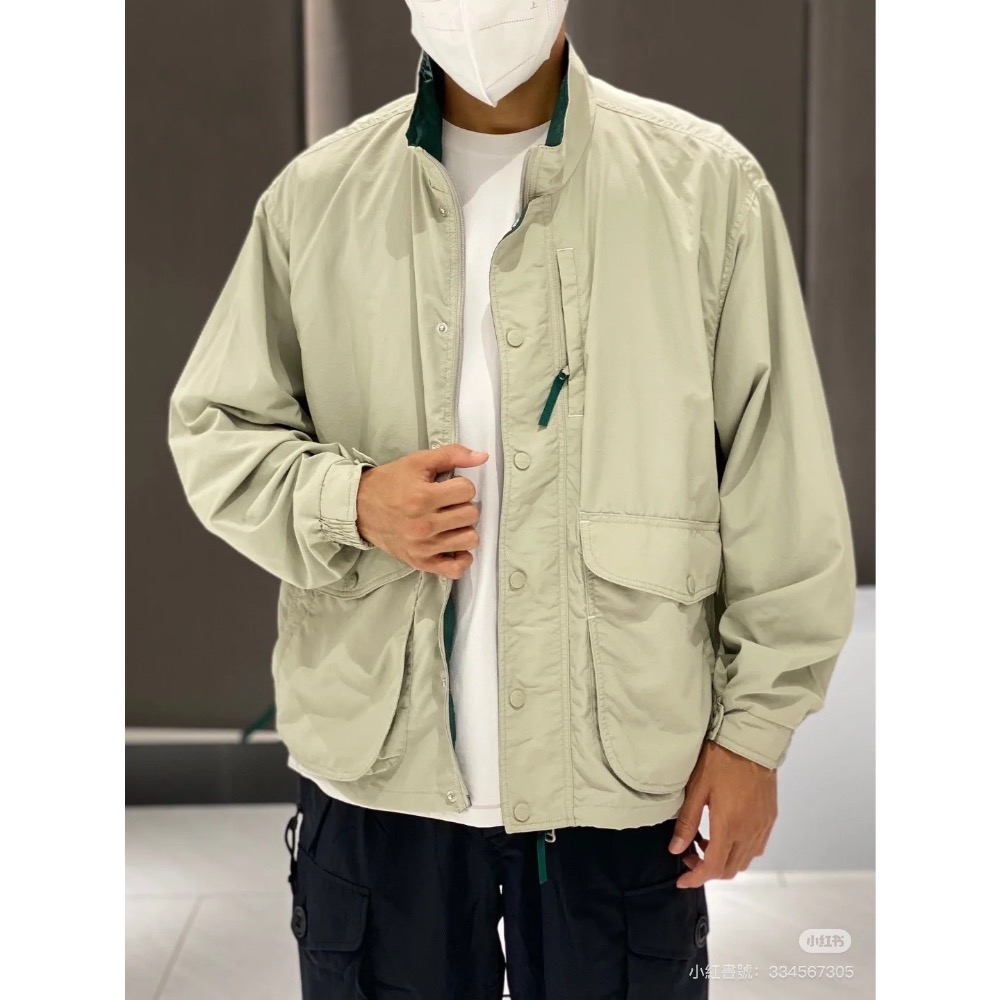 防水防油防污 日系L.L.bean 潮牌工裝獵裝夾克防風立領外套男女-細節圖8