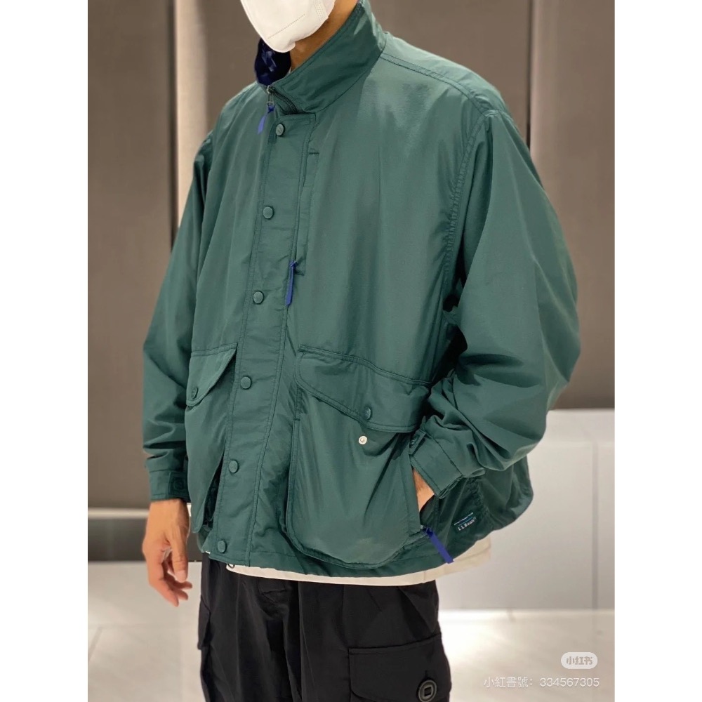 防水防油防污 日系L.L.bean 潮牌工裝獵裝夾克防風立領外套男女-細節圖9