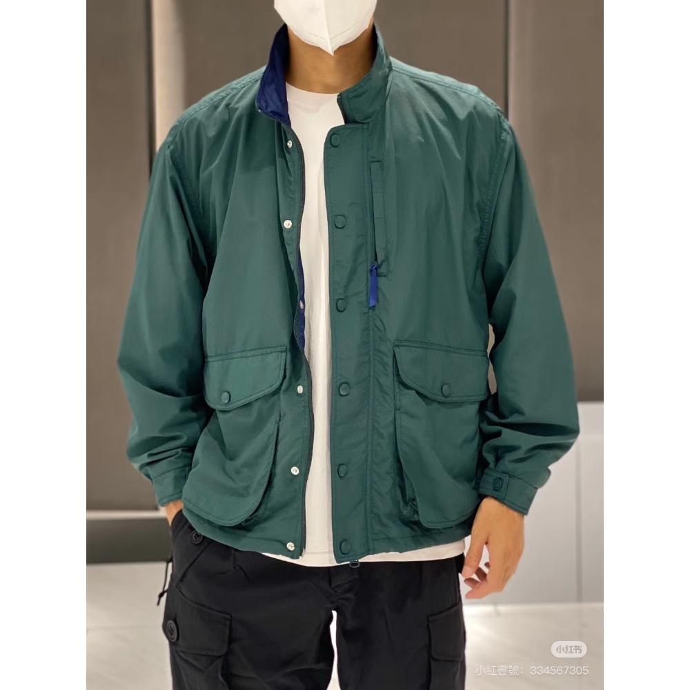 防水防油防污 日系L.L.bean 潮牌工裝獵裝夾克防風立領外套男女-細節圖10