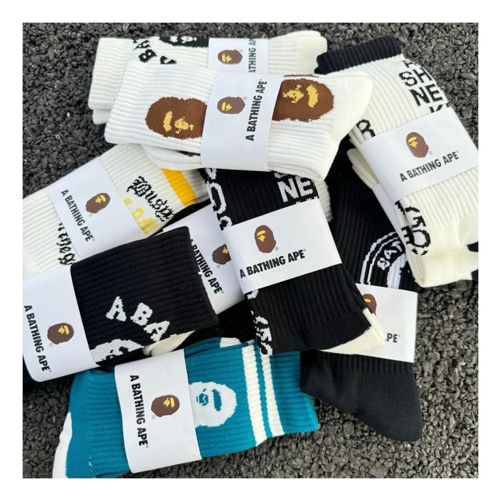 Bape【猿人】高筒襪10款可選-細節圖6