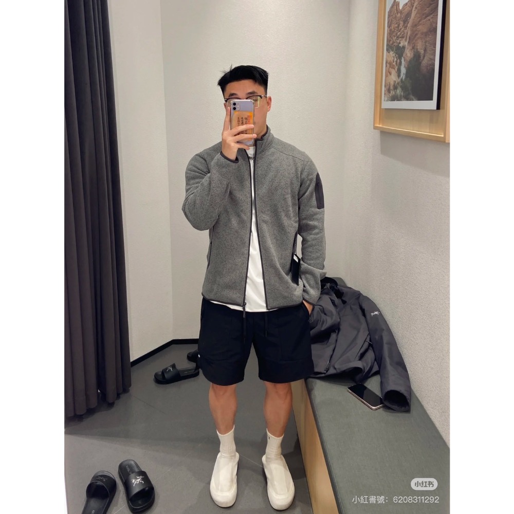 2025   ARC＇TERYX始祖鳥 COVERT CARDIGAN 秋冬男式立領拉鍊輕量抓絨外套-細節圖2