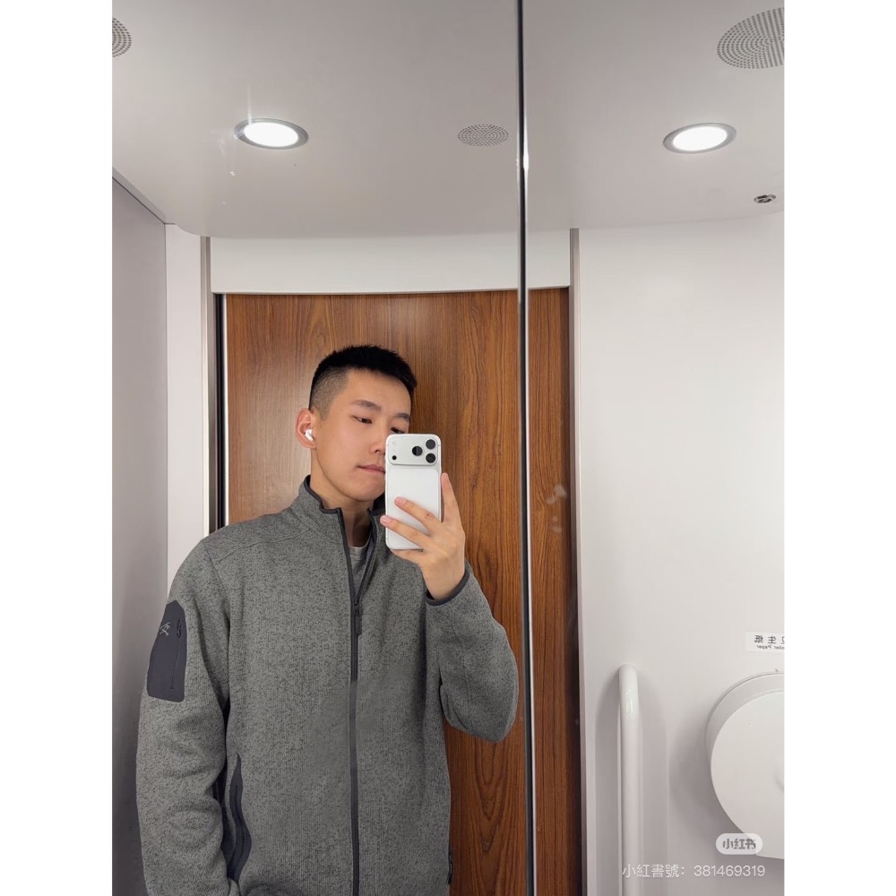 2025   ARC＇TERYX始祖鳥 COVERT CARDIGAN 秋冬男式立領拉鍊輕量抓絨外套-細節圖4