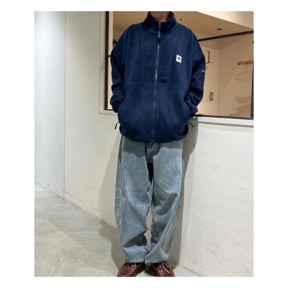 戶外潮流保暖#【聯名限定】columbia    Freak store 聯名款25AW 搖粒絨保暖拉鍊立領外套 男女同-細節圖2