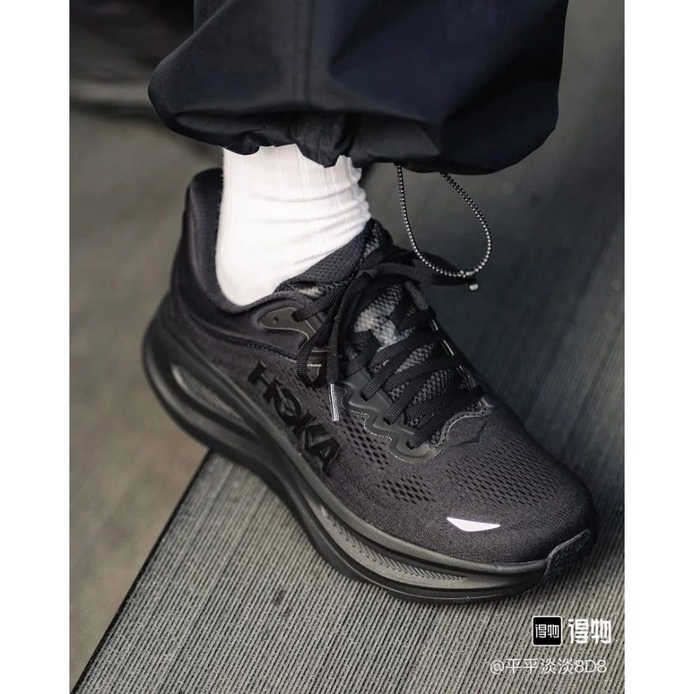 腳感之王 Hoka  Bondi 9   5cm超臨界發泡 加厚網面 過冬無壓力 男女跑步鞋增高運動鞋 休閒鞋-細節圖4