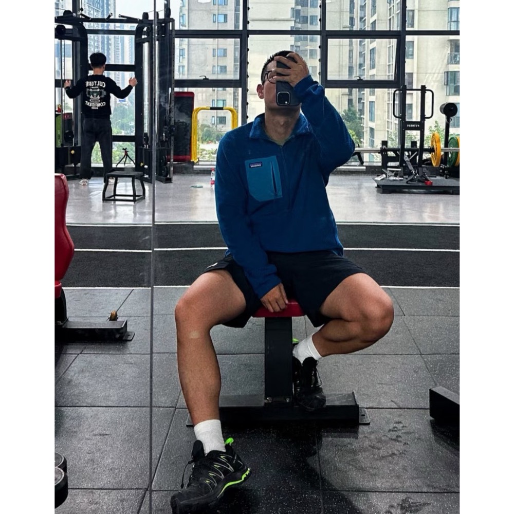 Patagonia 經典爆款R1  波浪紋保暖速乾透氣抓絨立領半拉鍊套頭衫-細節圖5