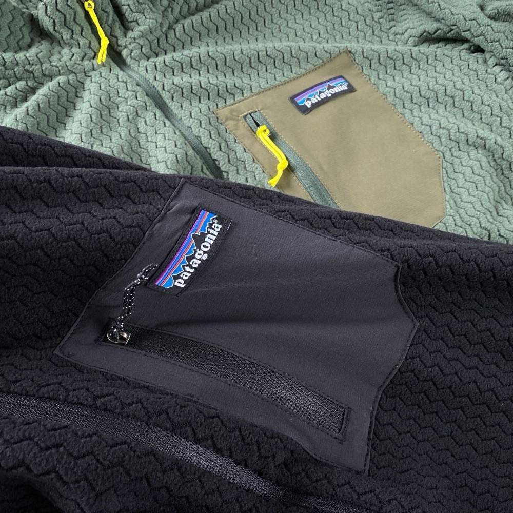 Patagonia 經典爆款R1  波浪紋保暖速乾透氣抓絨立領半拉鍊套頭衫-細節圖8