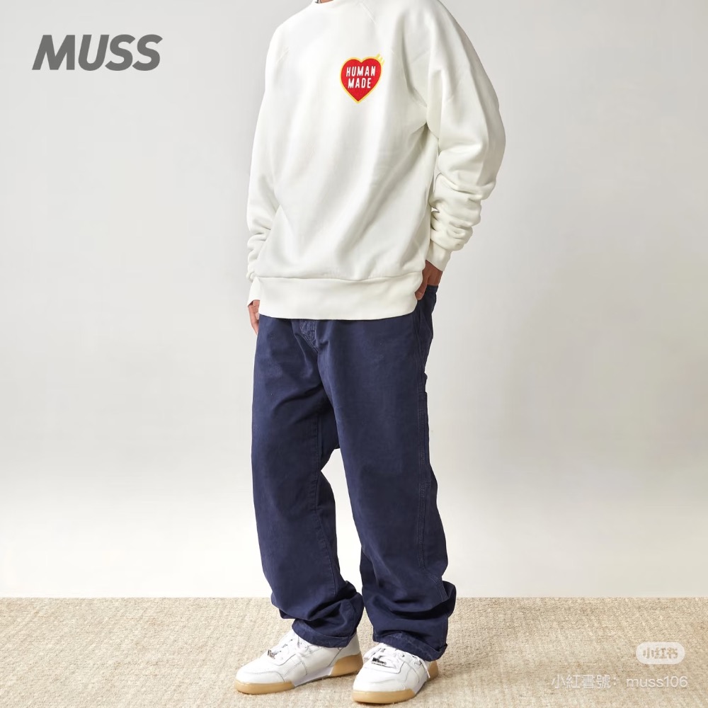 HUMAN MADE SWEATSHIRT 日本制愛心字母衛衣-細節圖2