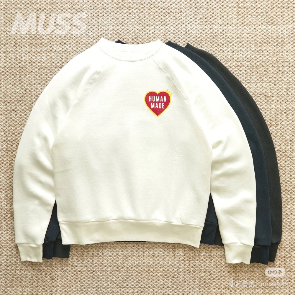 HUMAN MADE SWEATSHIRT 日本制愛心字母衛衣-細節圖3