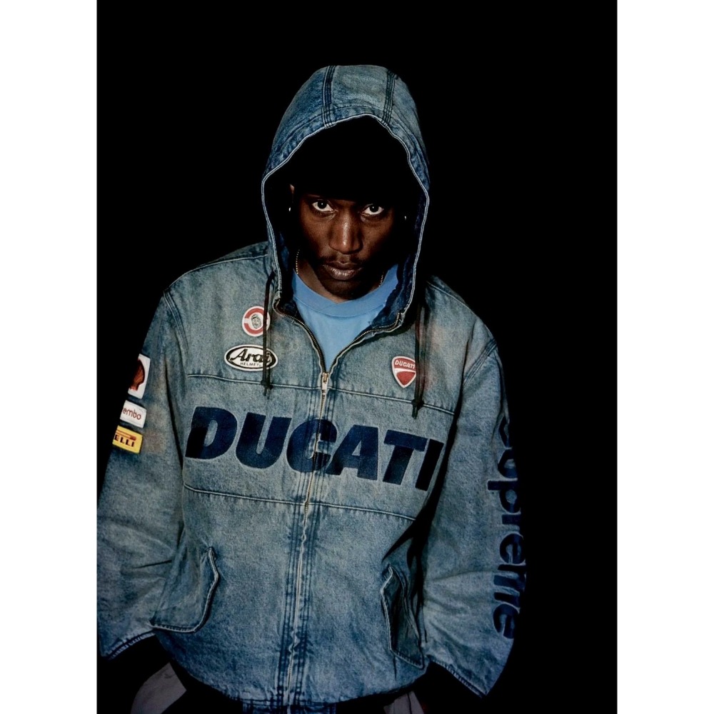 Supreme x DUCATI 聯名款 SS24 WEEK16 HOODED RACING JACKET 雙口袋拉鍊連-細節圖2