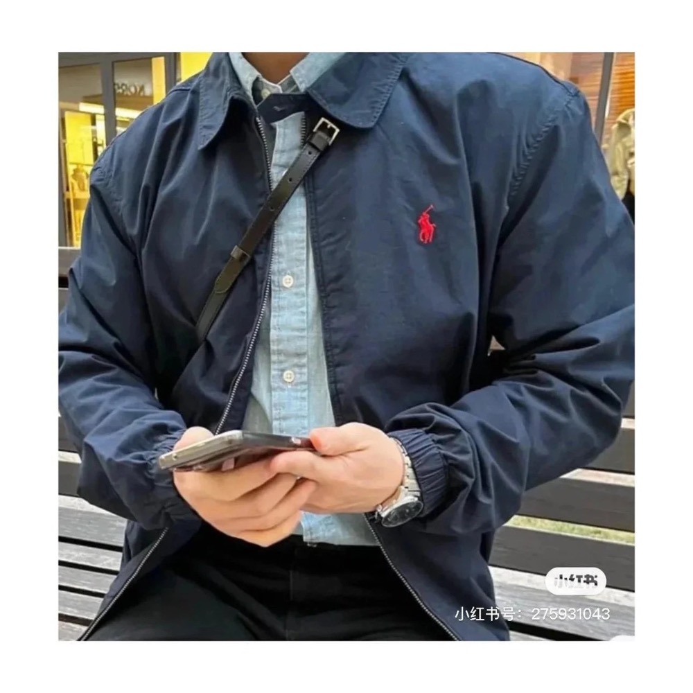 Ralph Lauren 經典翻領 格紋稜形格加棉加厚 棉服外套 男女款-細節圖3