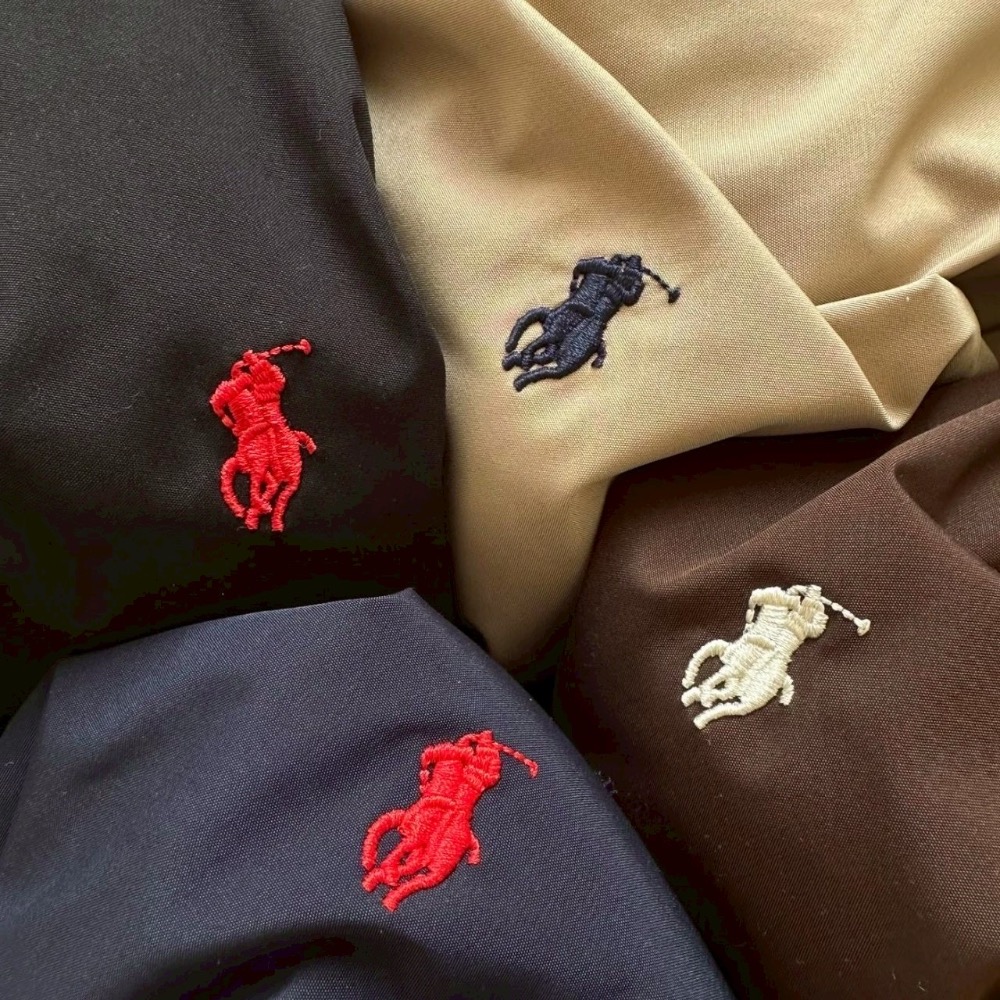 Ralph Lauren 經典翻領 格紋稜形格加棉加厚 棉服外套 男女款-細節圖4