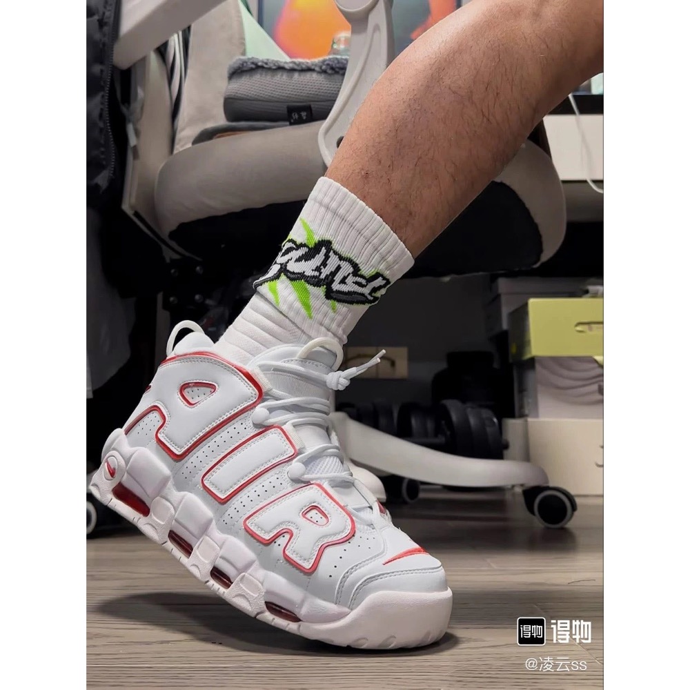 會員限定 Nike  Air More Uptempo皮蓬中幫復古籃球鞋-細節圖5