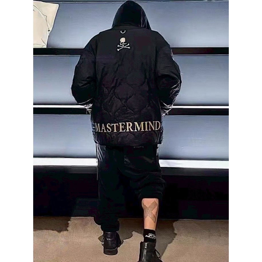 MasterMind Japan MMJ 高街暗黑骷髏刺繡重磅日系絎縫棉服外套  男女同款-細節圖2