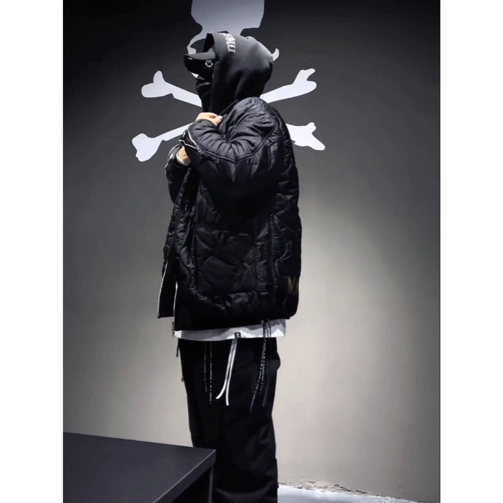 MasterMind Japan MMJ 高街暗黑骷髏刺繡重磅日系絎縫棉服外套  男女同款-細節圖4