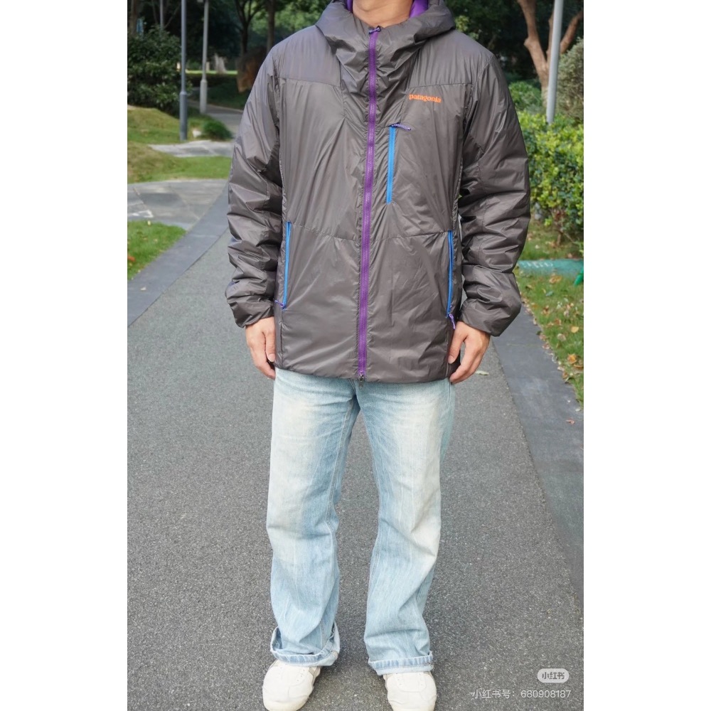 Patagonia 戶外保暖極地級防護輕量化棉服連帽拉鍊外套 男女同款-細節圖2