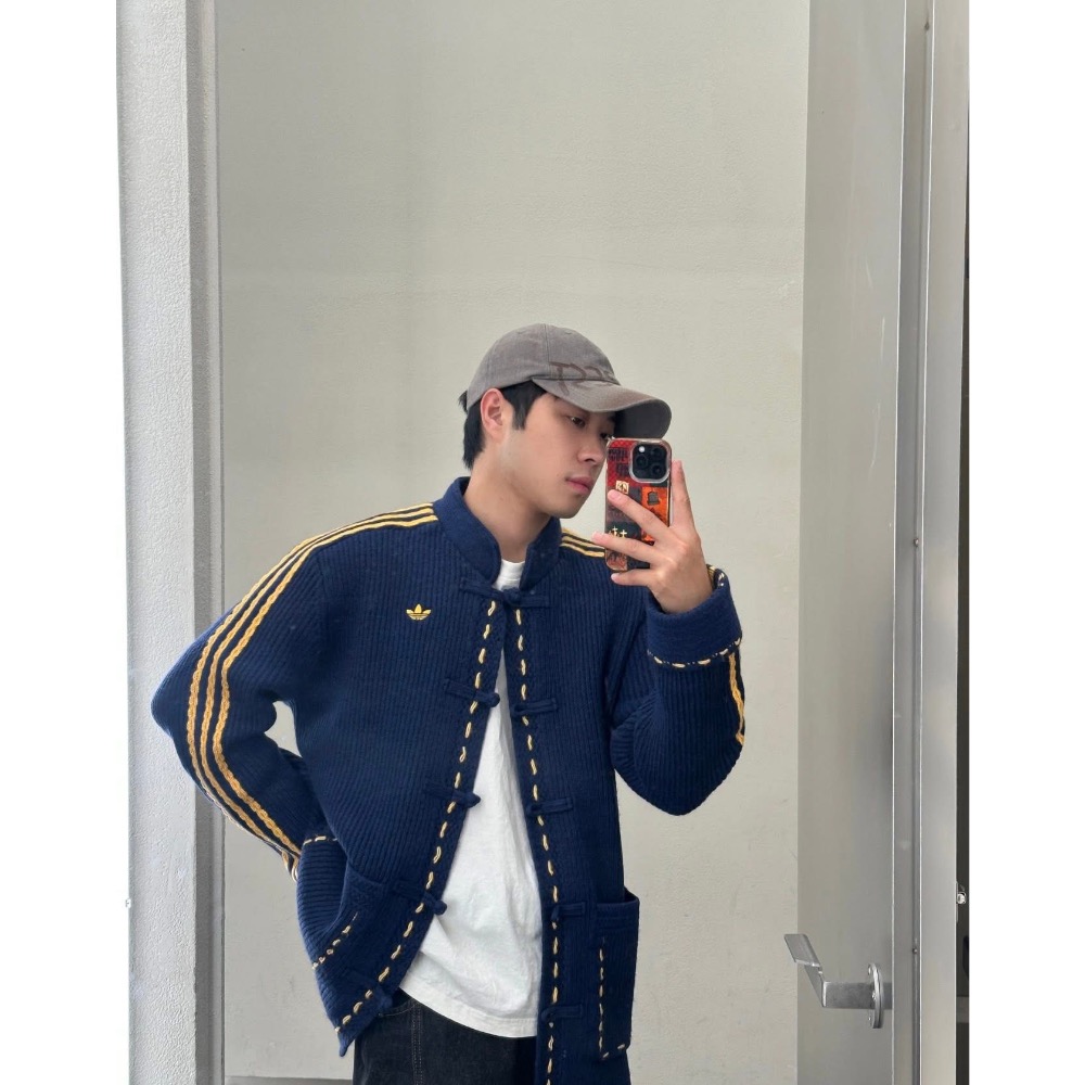 聖誕節特輯Adidas 新中式唐裝針織衫-細節圖2