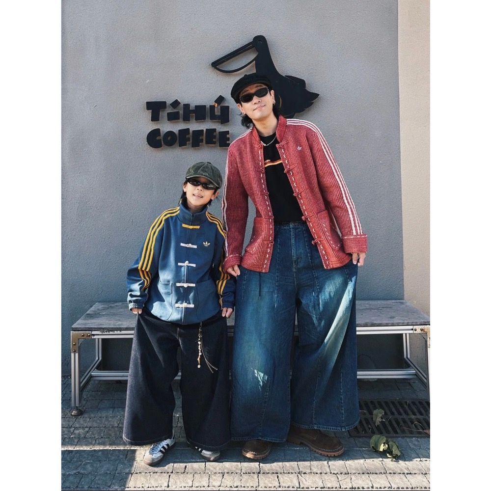 聖誕節特輯Adidas 新中式唐裝針織衫-細節圖5