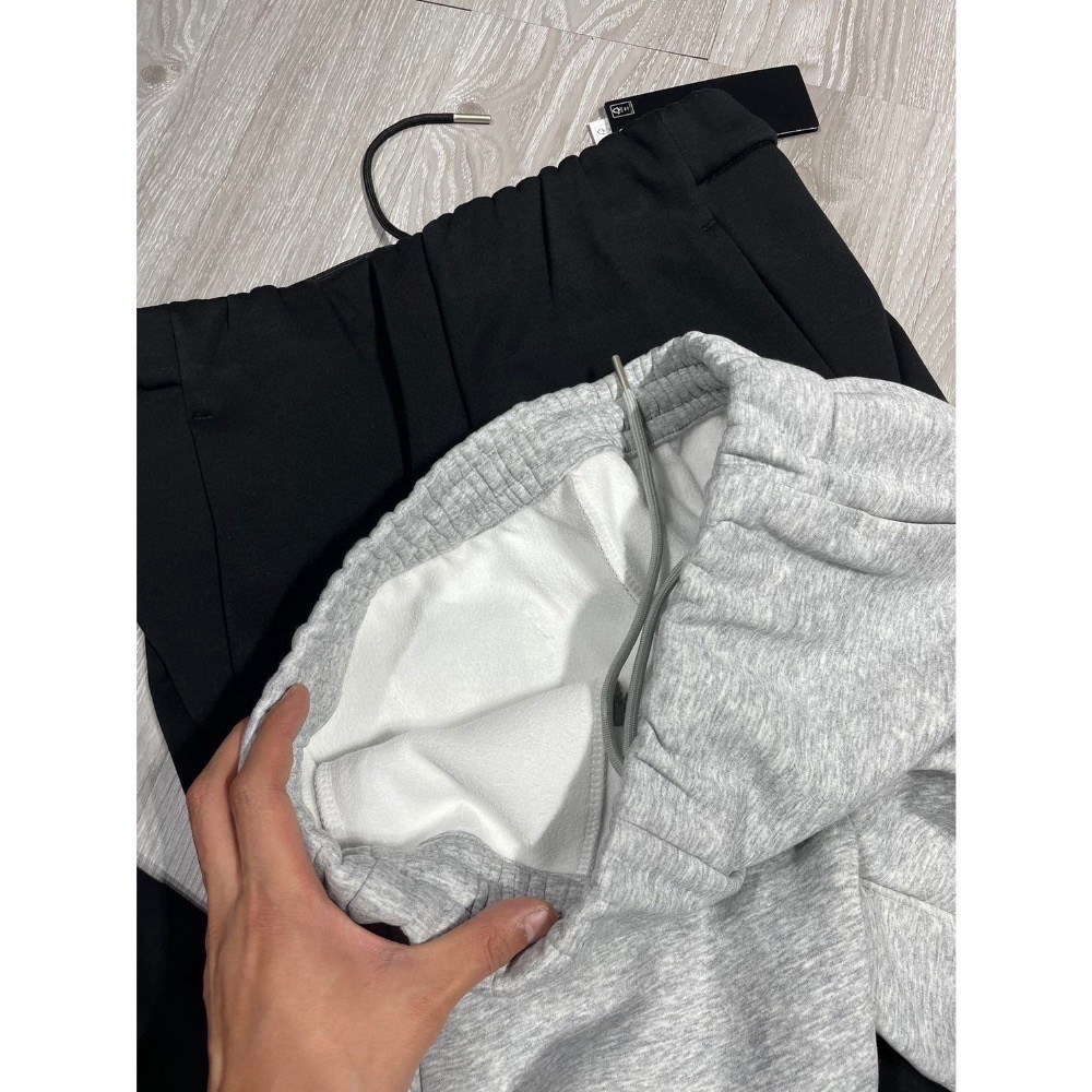 Descente復合泰迪絨加厚運動衛褲-細節圖2