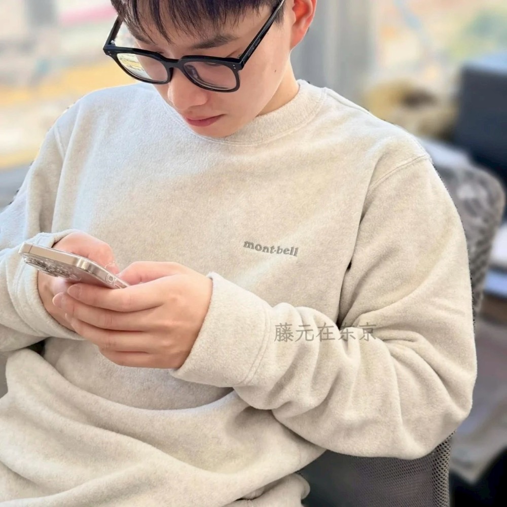 【日系簡約美學】montbell CLIMAPLUS100保暖套頭抓絨衫-細節圖4