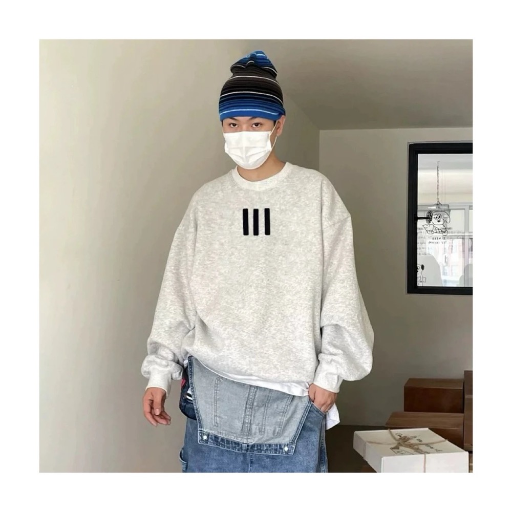 重磅特清福利#【三條槓•圓領】FOG ESSENTIALS三條槓美式小眾 加絨帽衫 男女同款-細節圖5