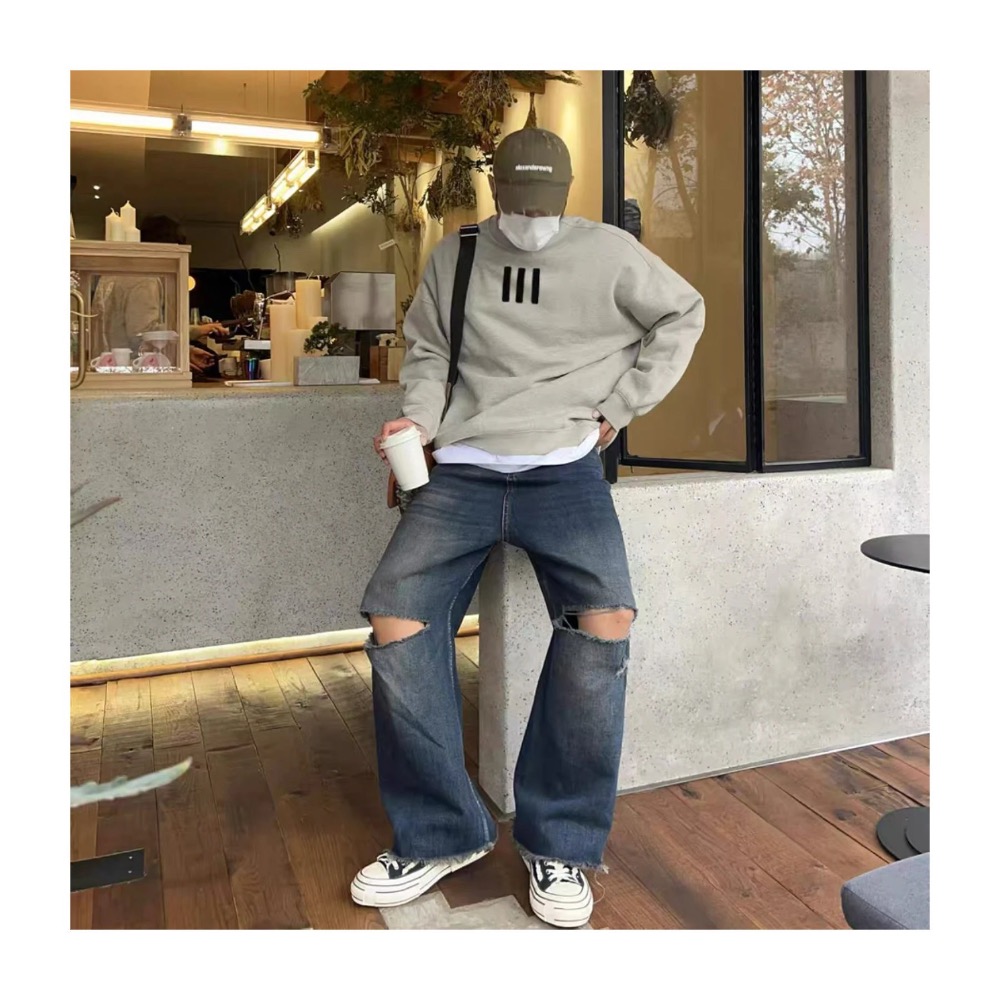 重磅特清福利#【三條槓•圓領】FOG ESSENTIALS三條槓美式小眾 加絨帽衫 男女同款-細節圖7