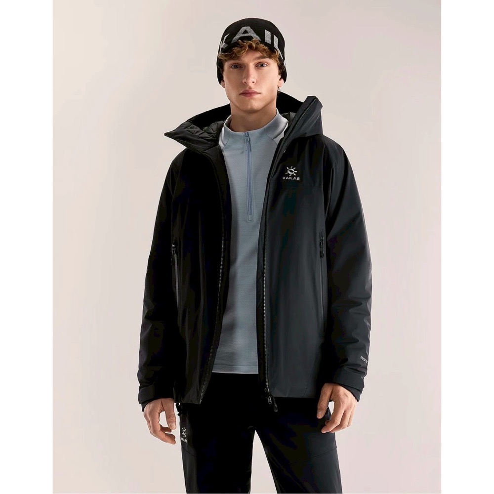 年終特惠kailas 阿斯本系列＃700蓬 戶外防風防水 腋下壓膠 硬殼羽絨服 男女同款-細節圖4