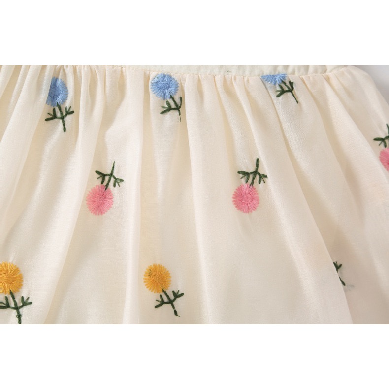 MOOZ｜刺繡小花包屁裙（附髮圈）-細節圖6