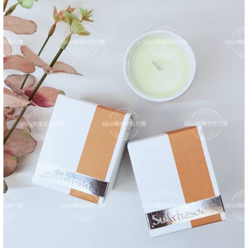 買一送一☆mini韓國美妝代購☆Sulwhasoo 雪花秀 白瓷潤燥香氛蠟燭 50g 潤燥香氛蠟燭 潤燥精華香味-細節圖3