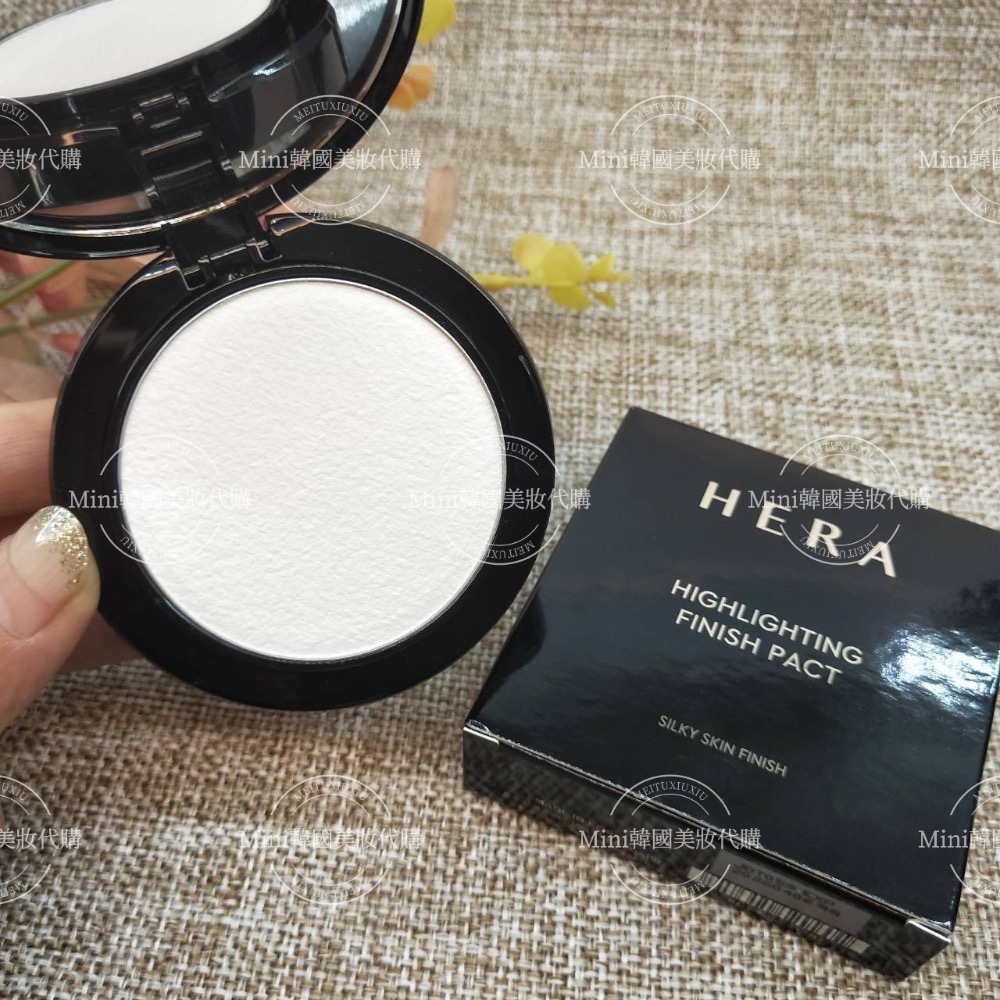 ☆mini韓國美妝代購☆ Hera 赫拉 新款 珠光定妝蜜粉餅 HIGHLIGHTING FINISH PACT-細節圖6
