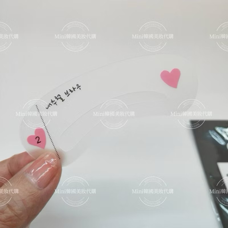 ☆mini韓國美妝代購☆ 韓國製 RiRe 畫眉卡 1包3卡 快速畫眉  畫眉板 美妝工具-細節圖3