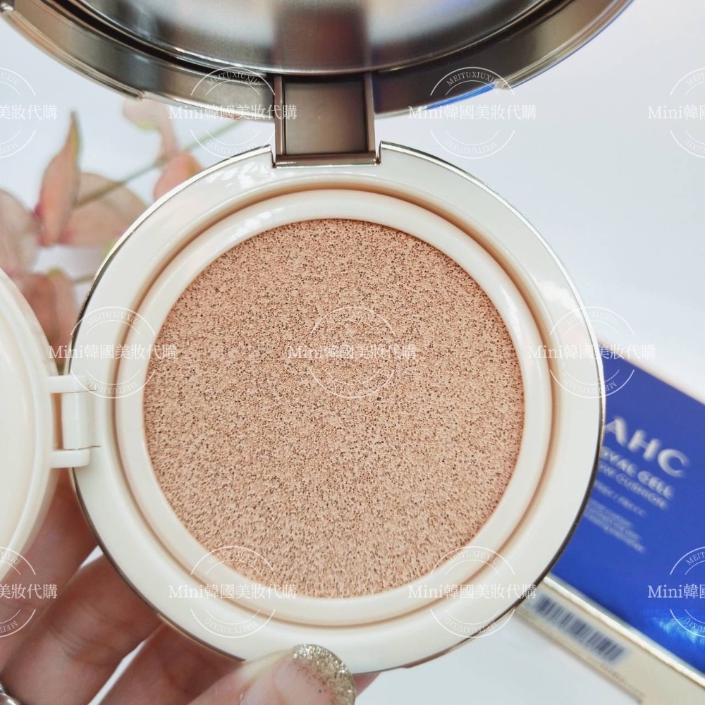 ☆mini韓國美妝代購☆AHC 皇家光彩保濕遮瑕氣墊 BB 玻尿酸 遮瑕氣墊-細節圖3