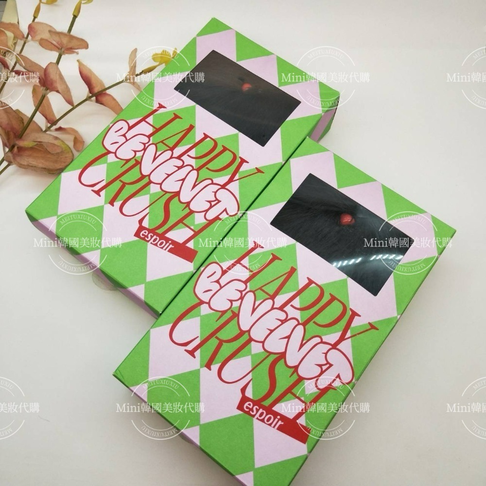 ☆mini韓國美妝代購☆ 限量特別版 espoir x Happy 聯名 絲絨霧面氣墊粉餅 加贈鑰匙扣-細節圖6