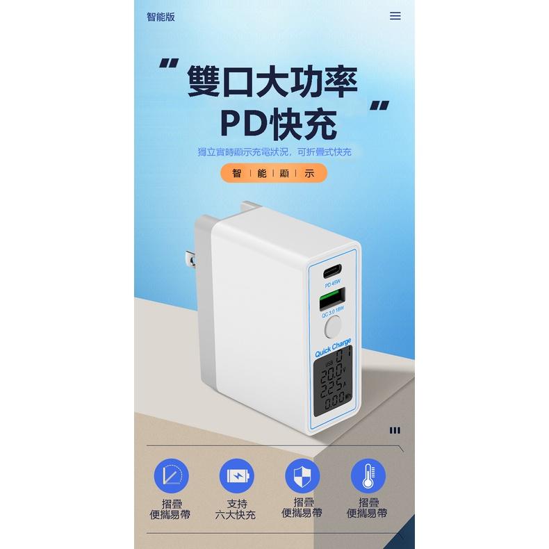 【EPN】【現貨當天出貨!!!】快速充電器 大功率充電器 45瓦充電器 QC3.0充電器 顯屏充電器 iphone快充頭-細節圖6