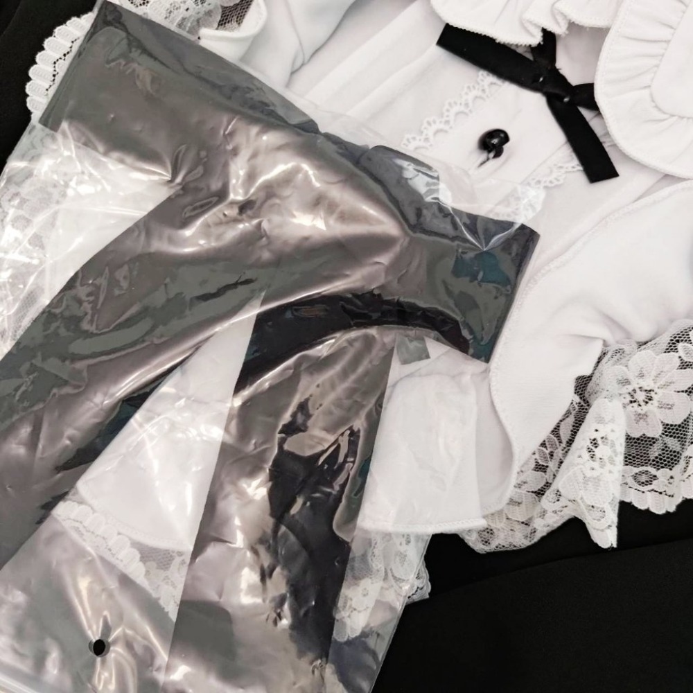 ROJITA 黑白蝴蝶結連身裙（附配件）-細節圖2