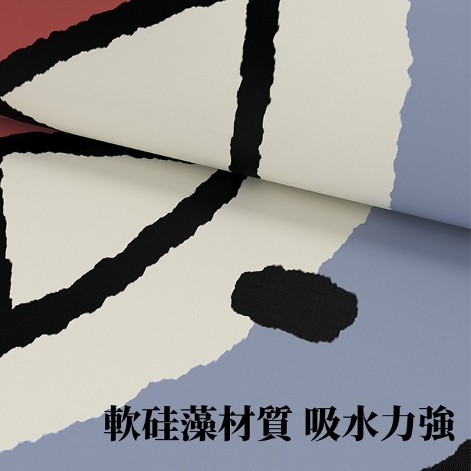 現貨｜表情地墊 可愛硅藻泥地墊 吸水防滑地毯地墊 廁所浴室洗手間吸水速乾地墊 硅藻泥吸水墊 家用浴室-細節圖8