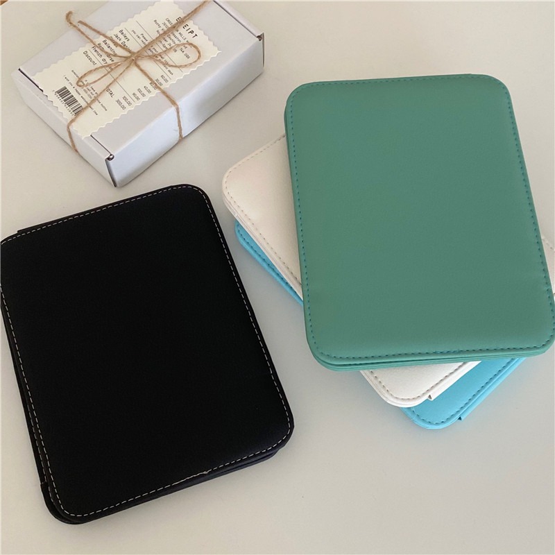 現貨｜桌面化妝鏡 防水 加厚可摺疊收納鏡 便攜化妝鏡 簡易梳妝鏡 檯式化妝鏡 歐式鏡子 化妝鏡 梳妝鏡 鏡子-細節圖7